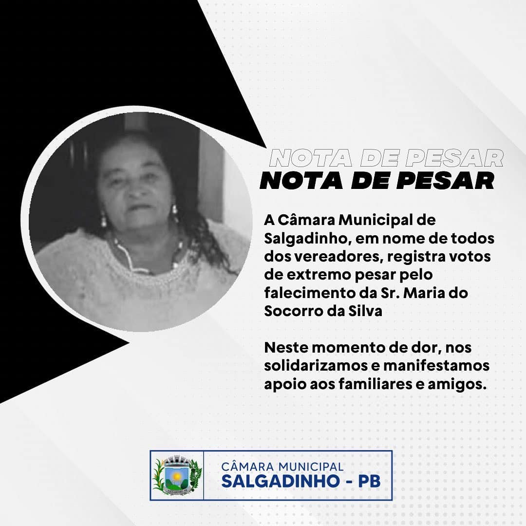 NOTA DE PESAR