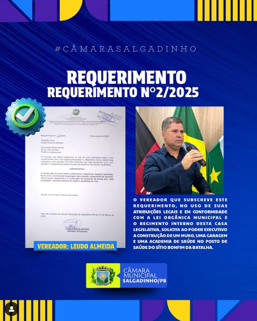 REQUERIMENTO APRESENTADO!