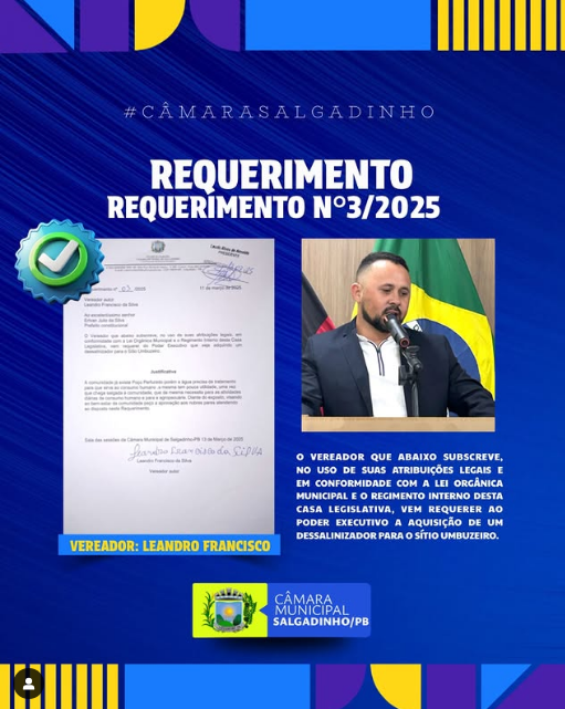 REQUERIMENTO APRESENTADO!