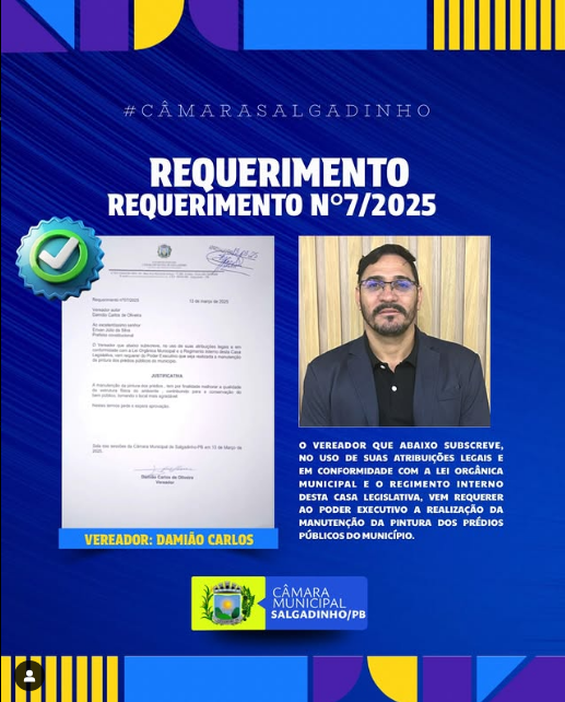 REQUERIMENTO APRESENTADO!
