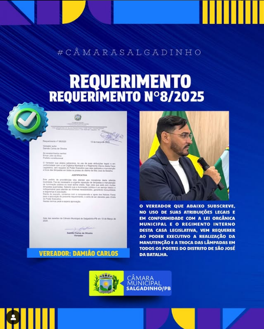 REQUERIMENTO APRESENTADO!