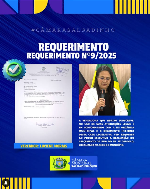 REQUERIMENTO APRESENTADO!