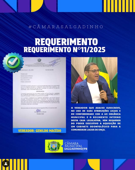 REQUERIMENTO APRESENTADO!