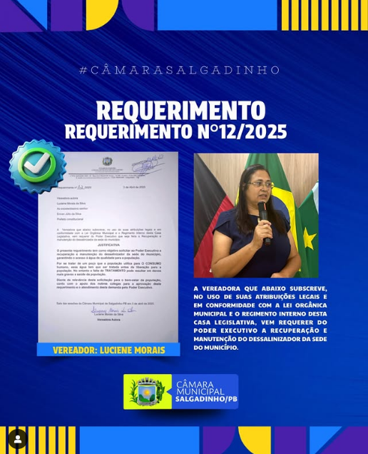REQUERIMENTO APRESENTADO!