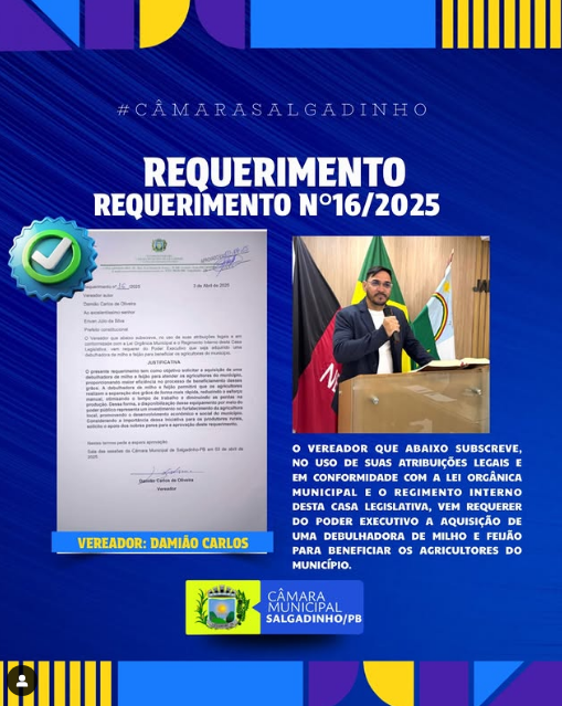 REQUERIMENTO APRESENTADO!