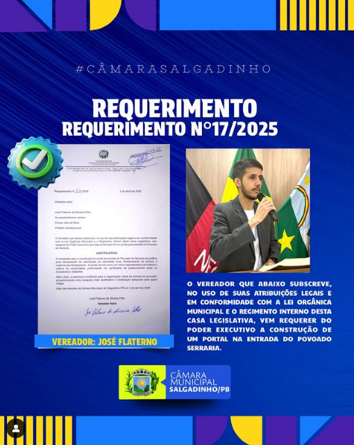 REQUERIMENTO APRESENTADO!