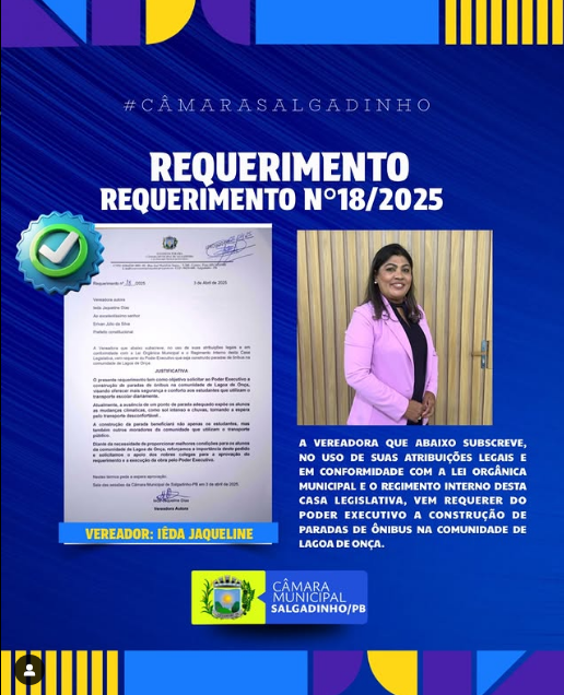 REQUERIMENTO APRESENTADO!