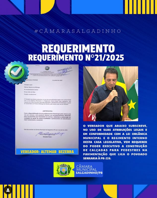 REQUERIMENTO APRESENTADO!