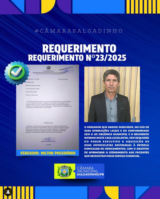 REQUERIMENTO APRESENTADO!