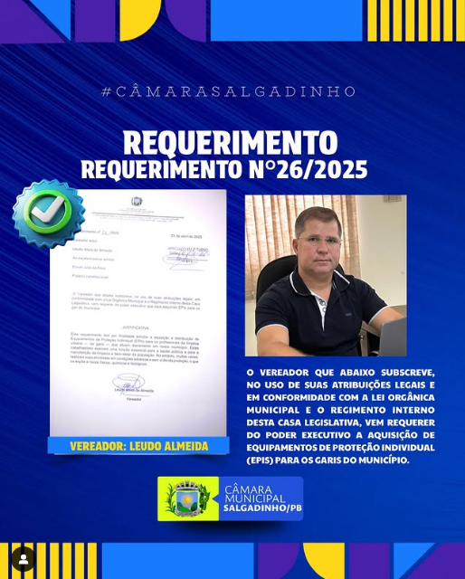 REQUERIMENTO APRESENTADO!