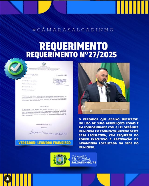 REQUERIMENTO APRESENTADO!