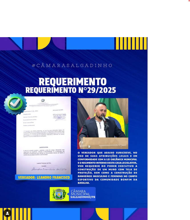 REQUERIMENTO APRESENTADO!