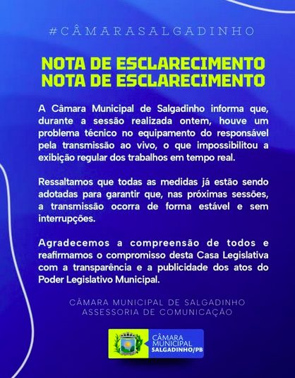 NOTA DE ESCLARECIMENTO