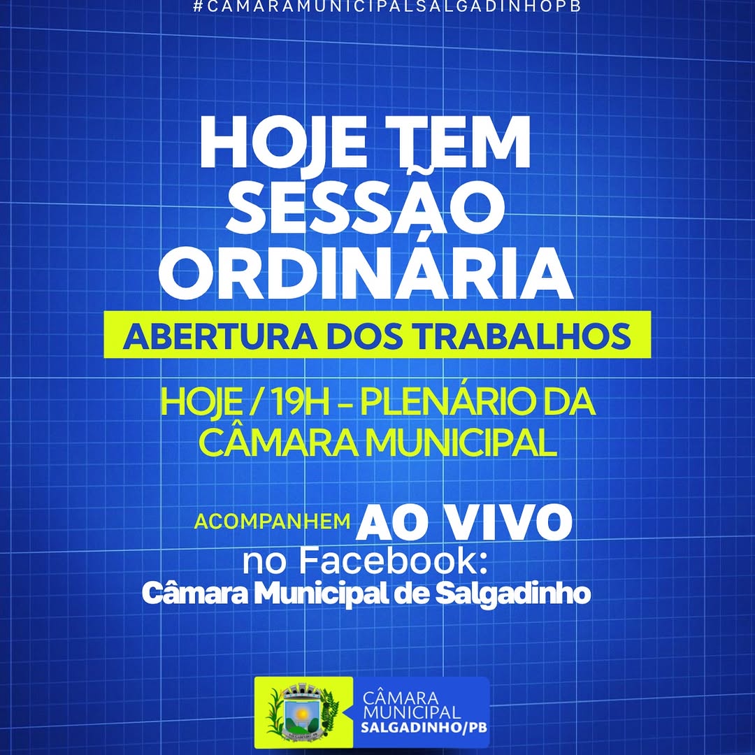 Câmara de Salgadinho inicia trabalhos legislativos com Sessão Ordinária