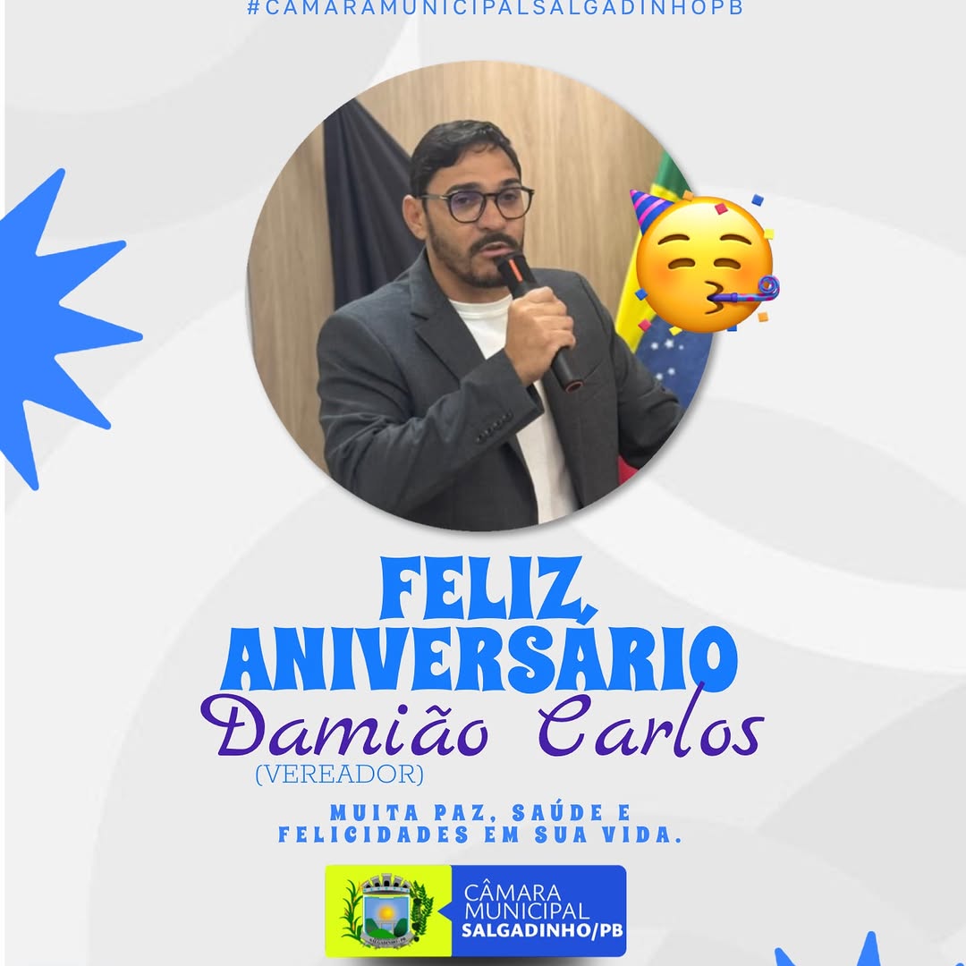Câmara Municipal celebra aniversário do Vereador Kaka Gustavo com votos de sucesso